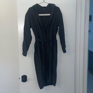 Uniqlo Grey Buttondown Shirtdress